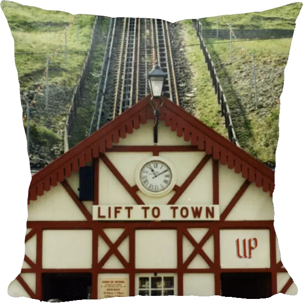 View of the Saltburn Cliff Lift. 8th August 1989