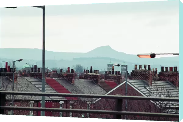 Middlesbrough, 16th February 1993. Rooftops and Chimney Pots