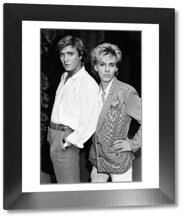 Framed Print : Simon Le Bon & Nick Rhodes Print, 20th July 1983 Framed Print : Simon Le Bon & Nick Rhodes Print, 20th July 1983