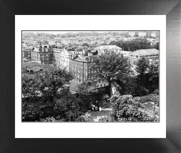 Framed Print : Derry and Toms Roof Gardens Print, London 1965 Framed Print : Derry and Toms Roof Gardens Print, London 1965