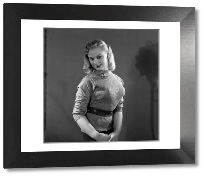 Framed Print : Norma Ann Sykes as Sabrina Vintage Print 5th January 1955 Framed Print : Norma Ann Sykes as Sabrina Vintage Print 5th January 1955