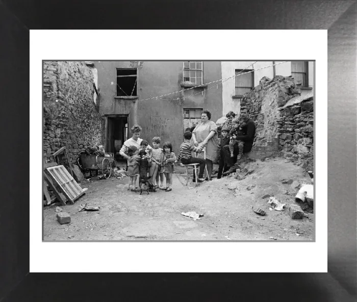 Framed Print : Donegal Place Slum Housing Print, Londonderry 1968