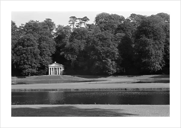 Temple of Piety and water gardens at Studley Royal Park, Ripon, North Yorkshire