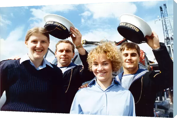 Sea cadets were given the chance to go aboard the HMS Jupiter