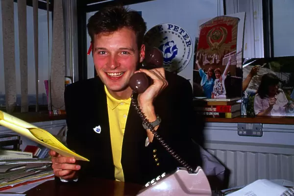 John Leslie Scottish television presenter April 1989