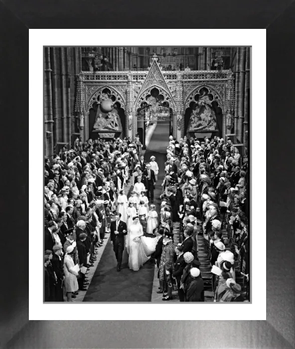 Framed Print : Sir Angus and Princess Alexandra's Wedding Day Print, 23rd April 1963 Framed Print : Sir Angus and Princess Alexandra's Wedding Day Print, 23rd April 1963