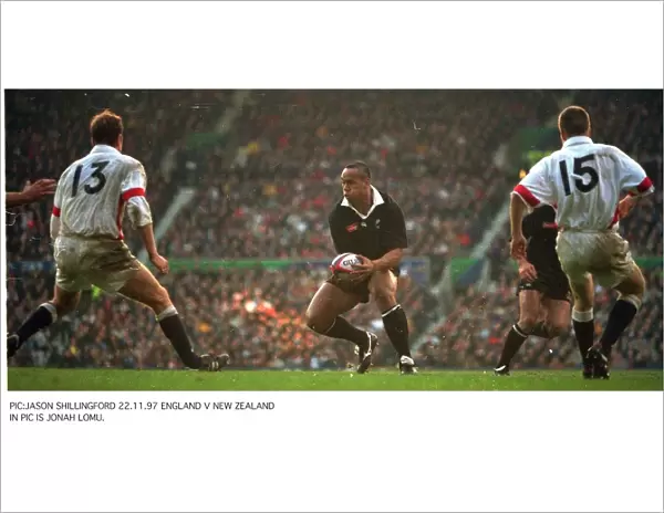 Jonah Lomu New Zealand All Black November 1997 During the first test match against