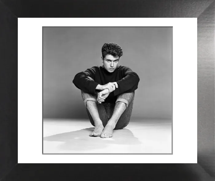 Framed Print : George Michael Studio Print 26th October 1982 (00936)