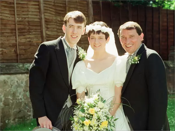 Graham Taylor, new England manager is pictured at the wedding of his daughter