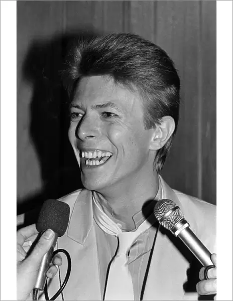 David Bowie at the British Rock and Pop awards. He was named the best male singer in