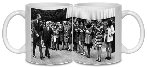 Prince Philip, Duke of Edinburgh, North West visits. Applause from the ladies for