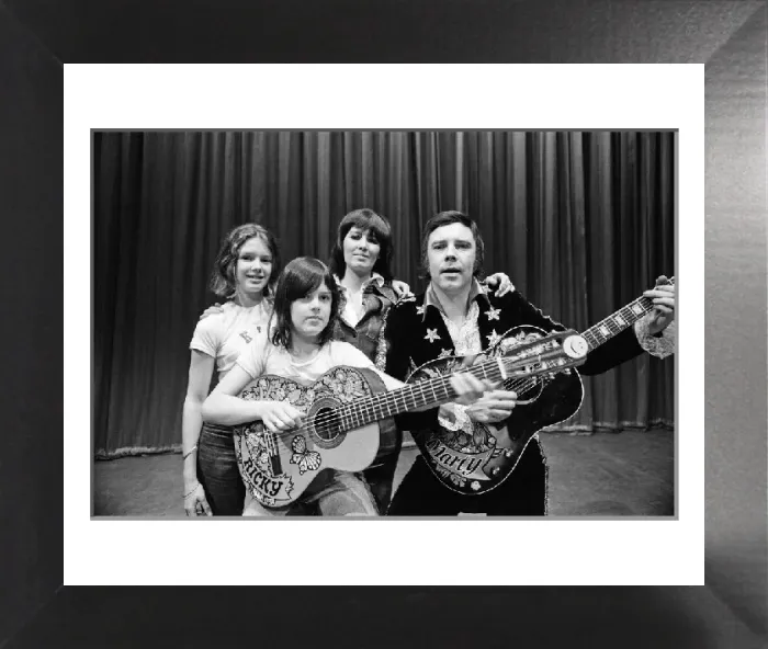 Framed Print : Rock and Roller Marty Wilde Print 1974 Framed Print : Rock and Roller Marty Wilde Print 1974