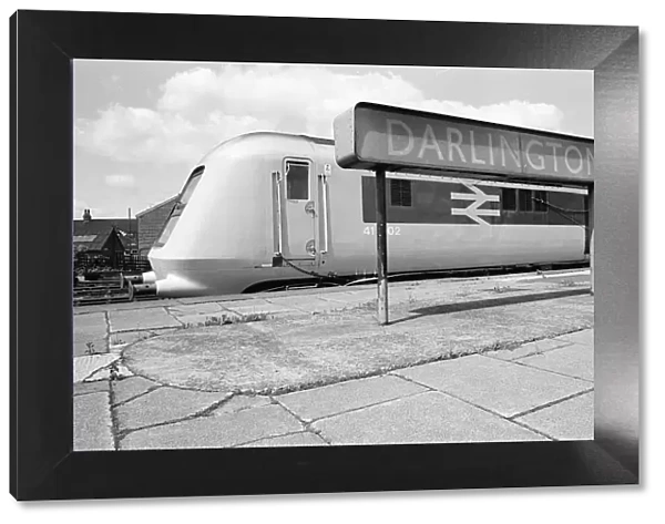 Prototype InterCity 125 diesel powered passenger train at Darlington Train Station