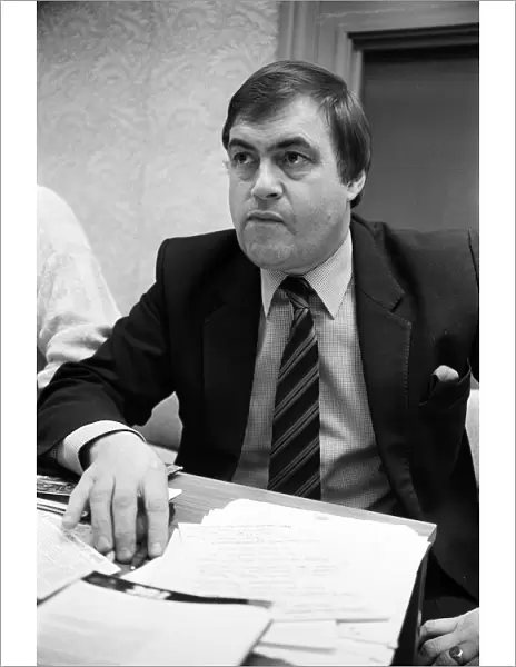 Shadow Secretary of State for Employment John Prescott. 2nd December 1985