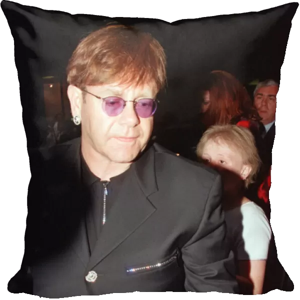 Elton John attends the 'Lord of Dance'premiere. 23rd July 1996