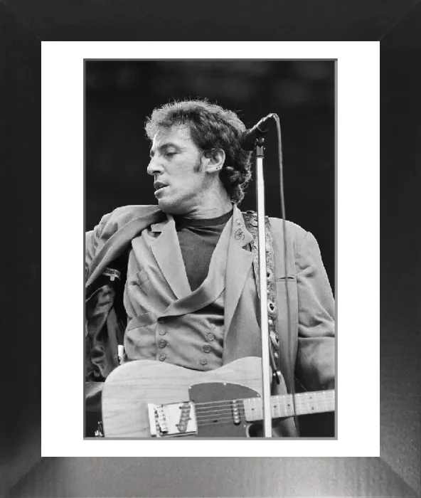 Framed Print : Bruce Springsteen with The E Street Band Print, June 21st 1988 Framed Print : Bruce Springsteen with The E Street Band Print, June 21st 1988