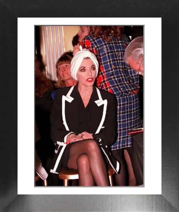 Framed Print : Joan Collins at Martell Fashion Show Print 24 / 01 / 1991 Framed Print : Joan Collins at Martell Fashion Show Print 24 / 01 / 1991