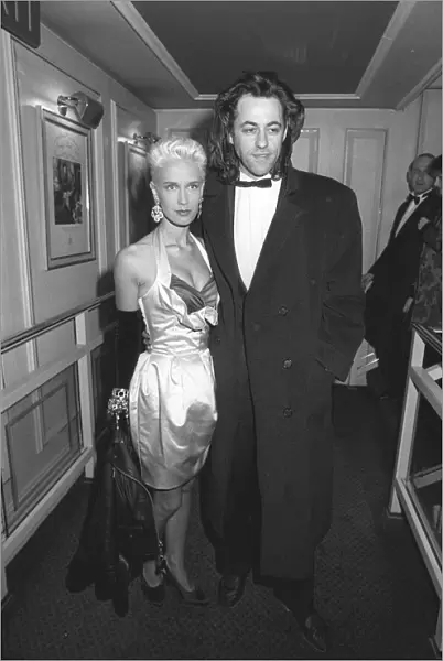 Paula Yates and Bob Geldof at the BAFTA awards - March 1988