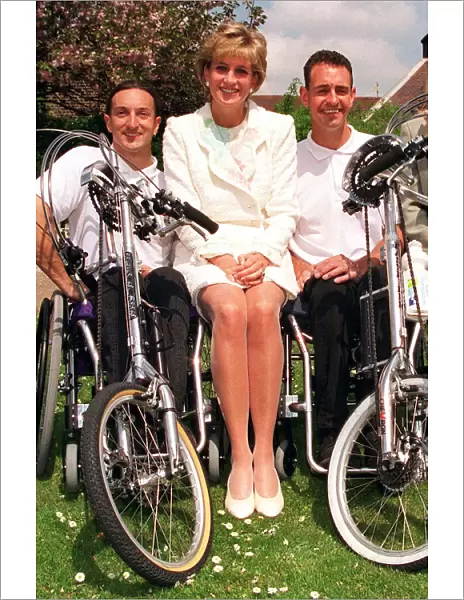 PRINCESS DIANA IN WHITE SUIT, CHRIS MADDEN AND MARK REYNOLDS AT LAUNCH OF PUSH 2000 AT