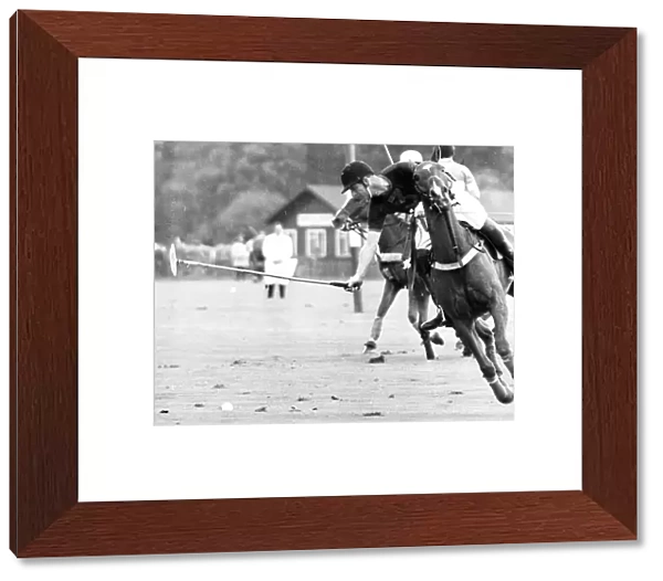 The Duke of Edinburgh. Prince Philip in action playing polo. May 1969