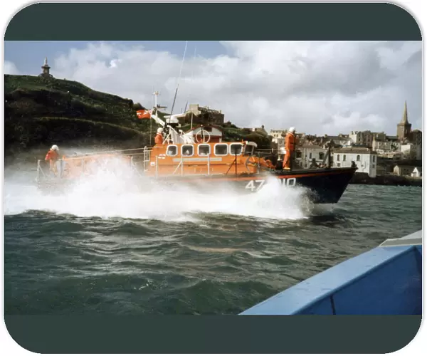 The Tenby lifeboat Sir Galahad. Circa 1990s