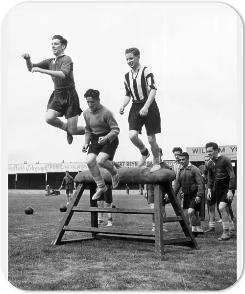 Lincoln City Players in Training. c. 1954