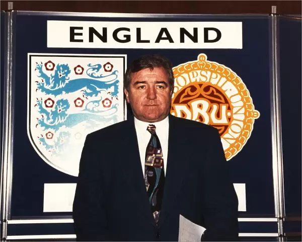 Terry Venables England Manager seen at the Royal Lancaster Hotel after naming his England