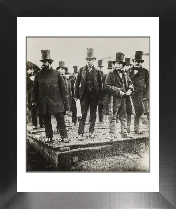 Framed Print : Print of the Failed Launch of SS Great Eastern, 1857 Framed Print : Print of the Failed Launch of SS Great Eastern, 1857