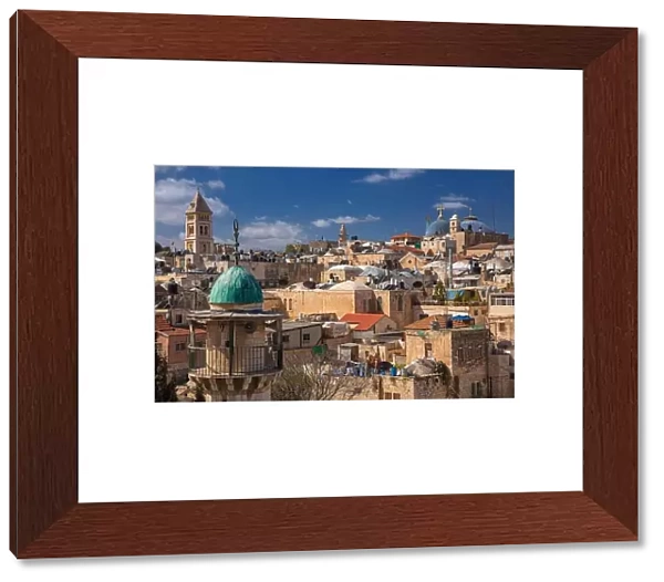 Jerusalem. Cityscape image of christian quarter of old town Jerusalem, Israel during sunny day