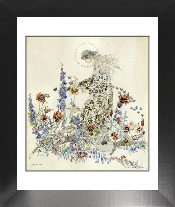 Framed Print : King Jessie Marion - Beauty in the Beast's Garden Print