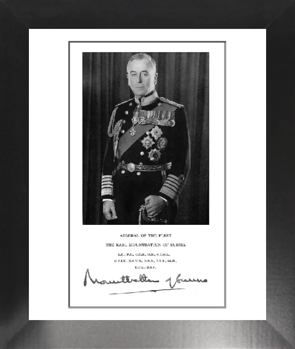 Framed Print : Admiral Louis Mountbatten Print