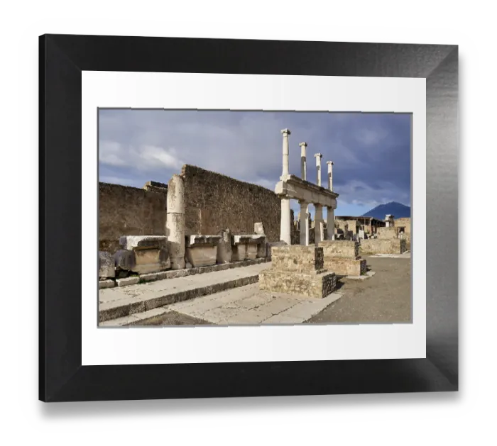 Framed Print : Naples Campania Italy - Pompeii Ruins Print