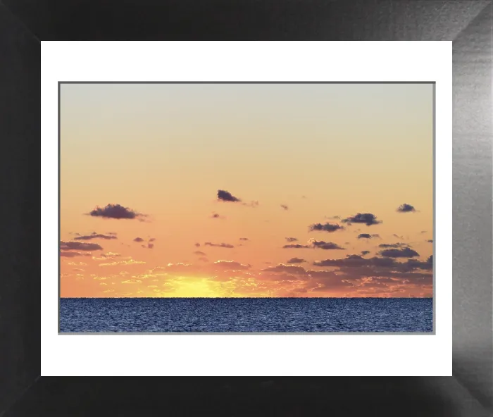 Framed Print : Evening Mood Print: Sunset over St. Peter-Ording, Germany