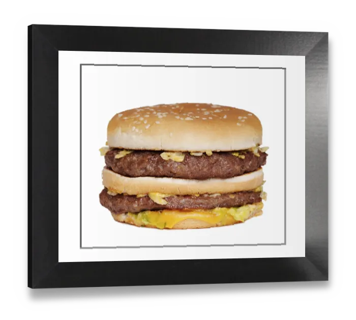 Framed Print : Burger Burger Print by imageBROKER Framed Print : Burger Burger Print by imageBROKER