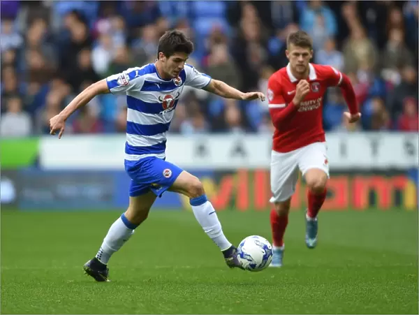 Charging Forward: Lucas Piazon's Determined Attack in Reading's Sky Bet Championship Clash Against Charlton Athletic at Madejski Stadium