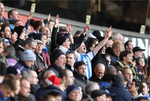 Wolverhampton Wanderers vs. Brighton and Hove Albion: Fans Intense Rivalry in Sky Bet Championship (20DEC14)