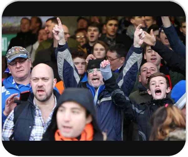 Brighton and Hove Albion FA Cup Fans at Brentford's Griffin Park (03JAN15)