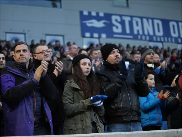 Brighton and Hove Albion Fans Pay Tribute to Sarah Watts During Match vs. Brentford (January 2015)