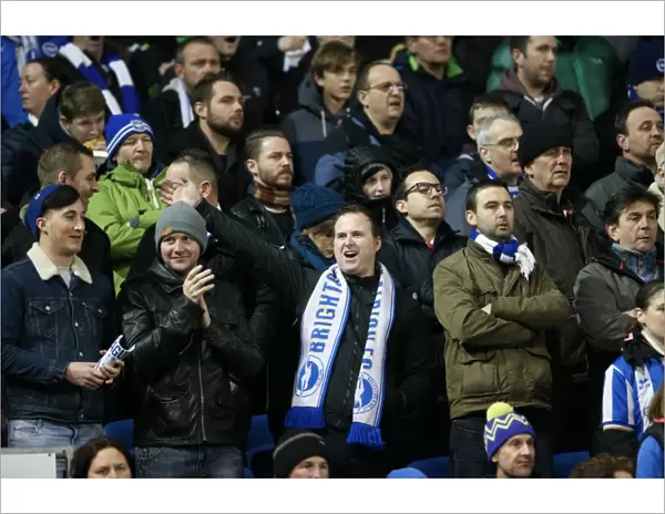 Brighton and Hove Albion FA Cup Showdown vs Arsenal: Sea of Passionate Fans (25Jan15)