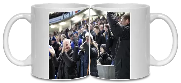 Brighton and Hove Albion FA Cup Clash: Seafront Supporters Fervor vs. Arsenal (Arsenal 25JAN15)