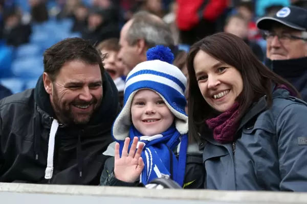Brighton and Hove Albion vs Birmingham City: Fans Passionate Moments at the American Express Community Stadium (21FEB15)