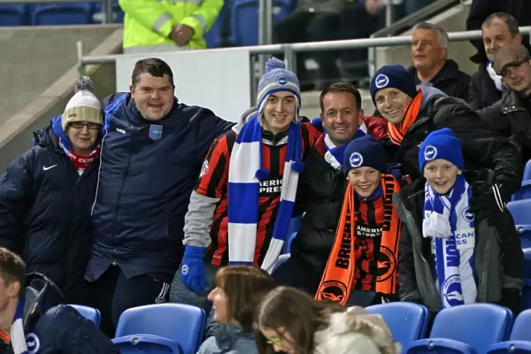 Passionate Albion Fans: A Moment of Pride at the American Express Community Stadium (Brighton & Hove Albion vs Leeds United, 24 February 2015)