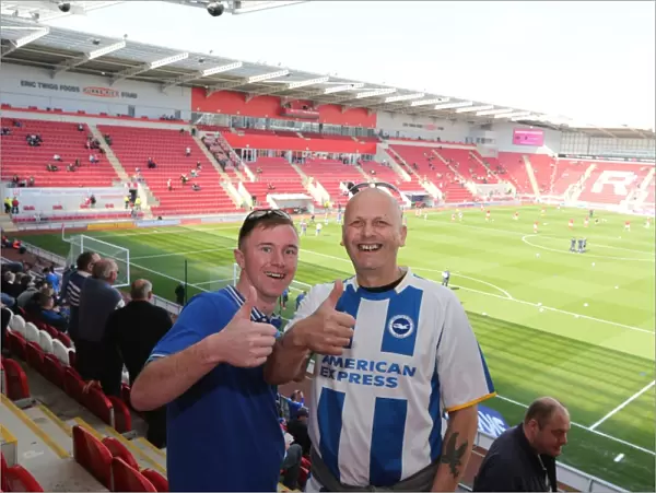 Brighton and Hove Albion Fans in Full Force: Rotherham United Match, April 2015