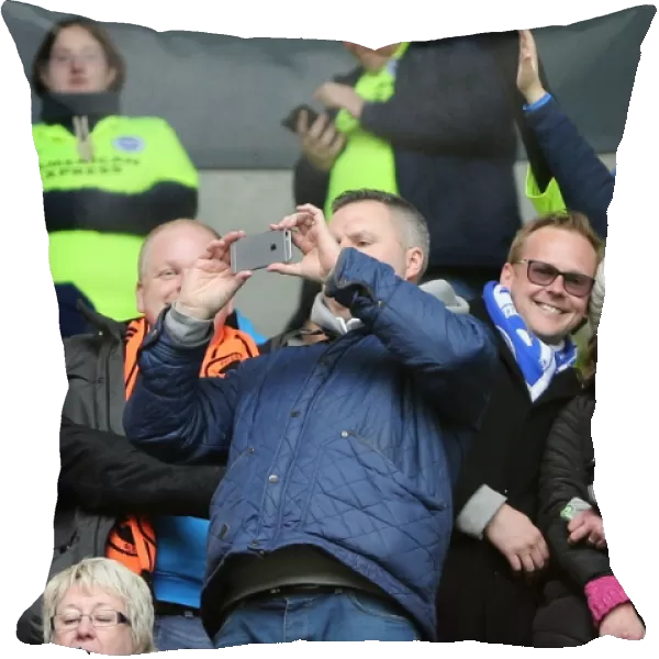 Brighton and Hove Albion Celebrate Championship Victory over MK Dons (19MAR16)
