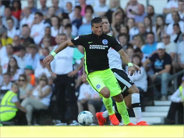Derby County vs. Brighton and Hove Albion: EFL Sky Bet Championship Clash at iPro Stadium (06AUG16) - Intense Action from the Football Field
