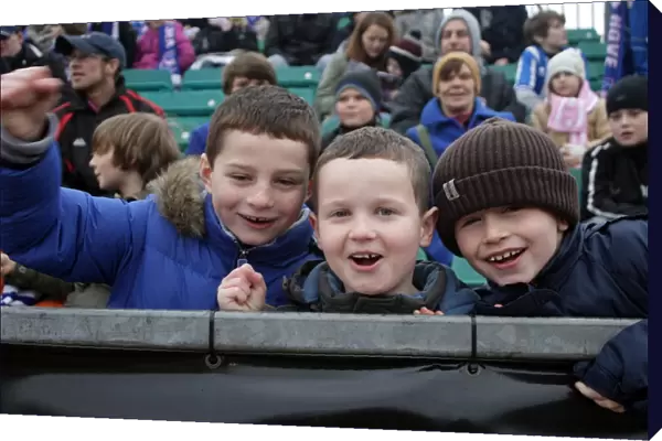 Young fans at Withdean Stadium v Peterborough Jan 2011
