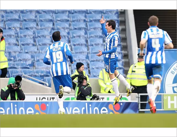 David Lopez Scores the Only Goal: Brighton & Hove Albion 1-0 Burnley (February 23, 2013)
