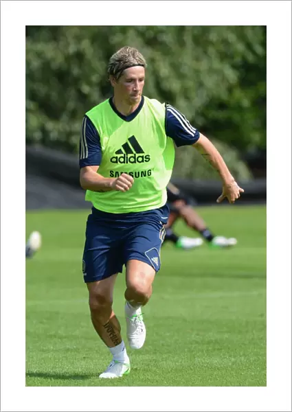 Fernando Torres in Action: Chelsea Star's Intense Training at Cobham Ground (August 2012)