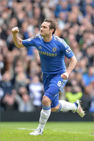 Chelsea's Frank Lampard: Double Delight as He Celebrates Second Goal Against Swansea City (April 28, 2013)