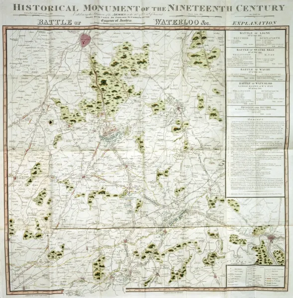 Battle of Waterloo map J020089